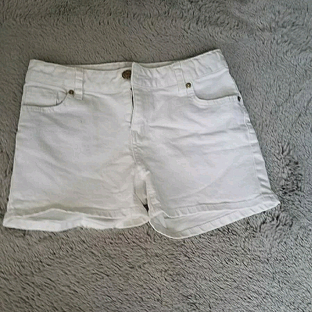 Girl's White Jean Shorts